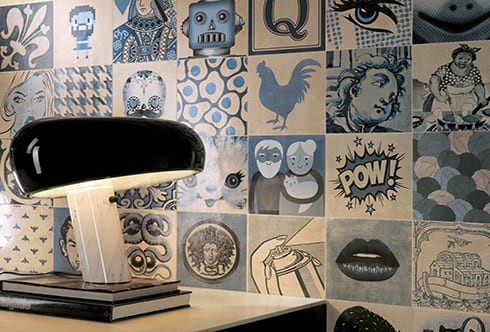 carreaux decor indigo et metro